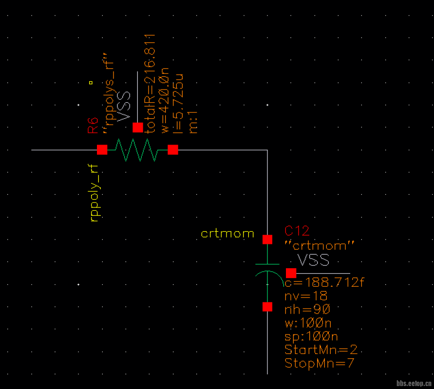 需要仿真的存在mismatch的器件