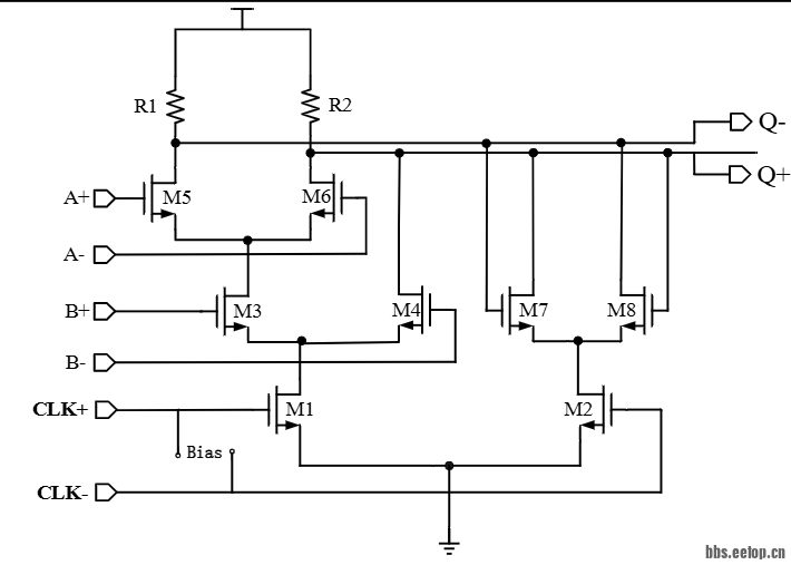 集成与门的cml锁存器