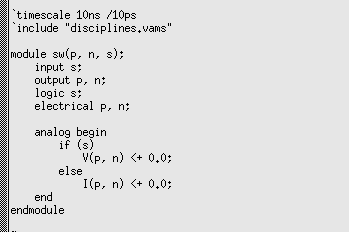 Verilog-AMS文件